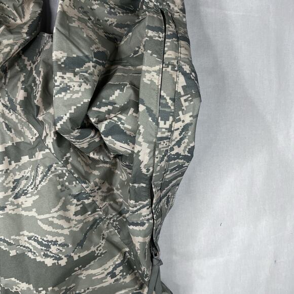 Camo Rain Parka Sz M ABU AF NonSticky Waterproof Hunting Fishing ORC Industries - Picture 4 of 9